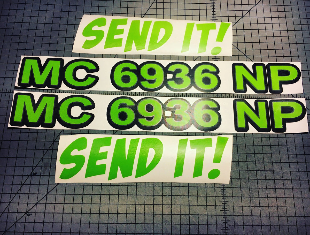 Custom Boat Number Decals The Bearded Craftsman US