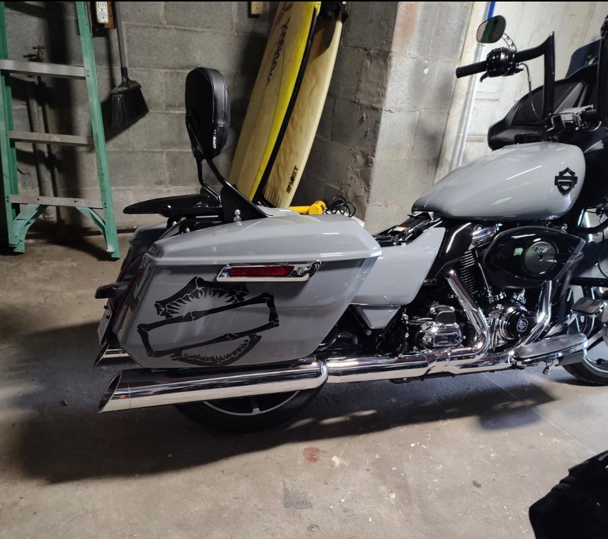 Shark Teeth Motorcycle Decal