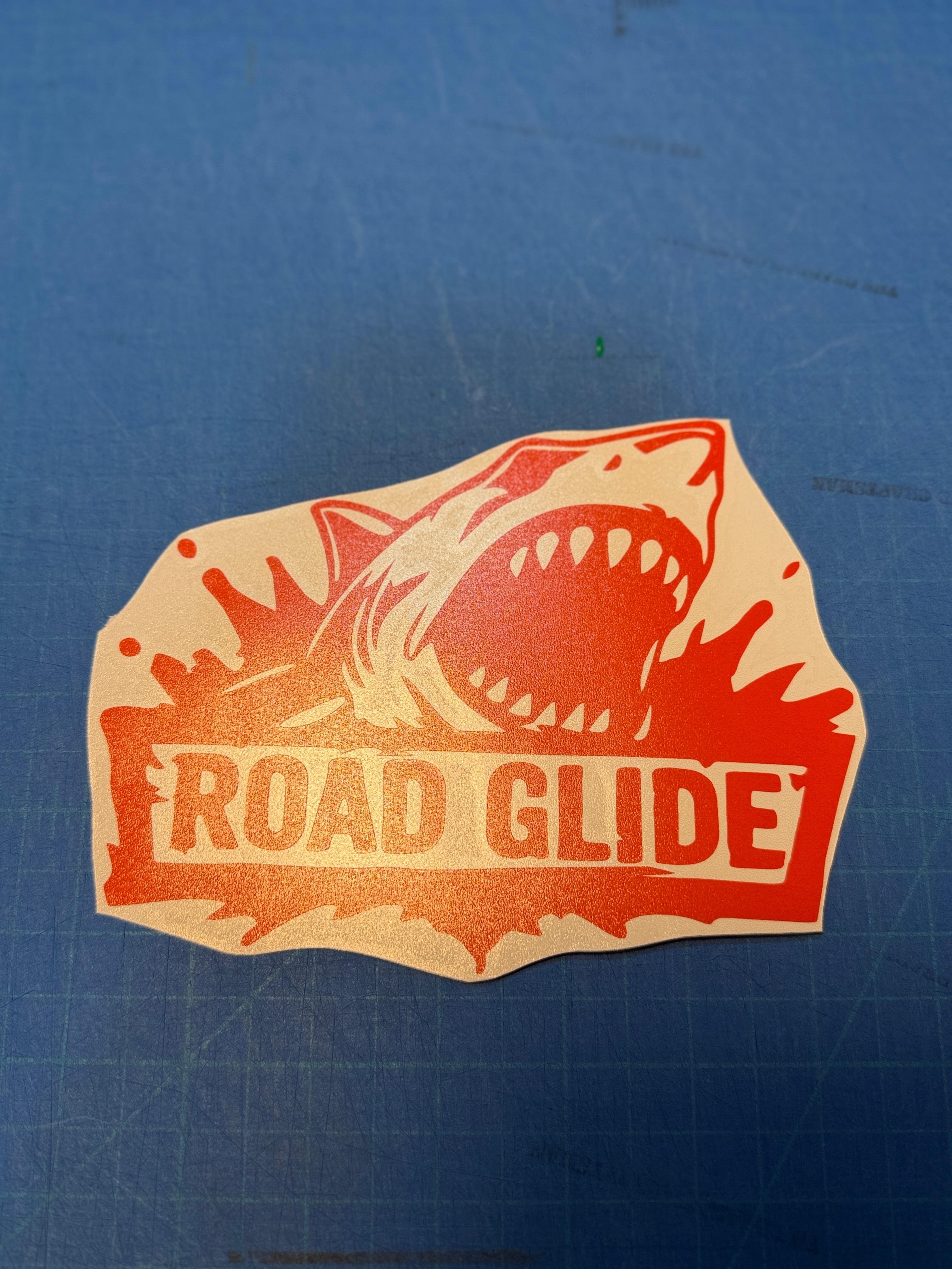 Road Glide Jumping Shark Motorcycle Decal