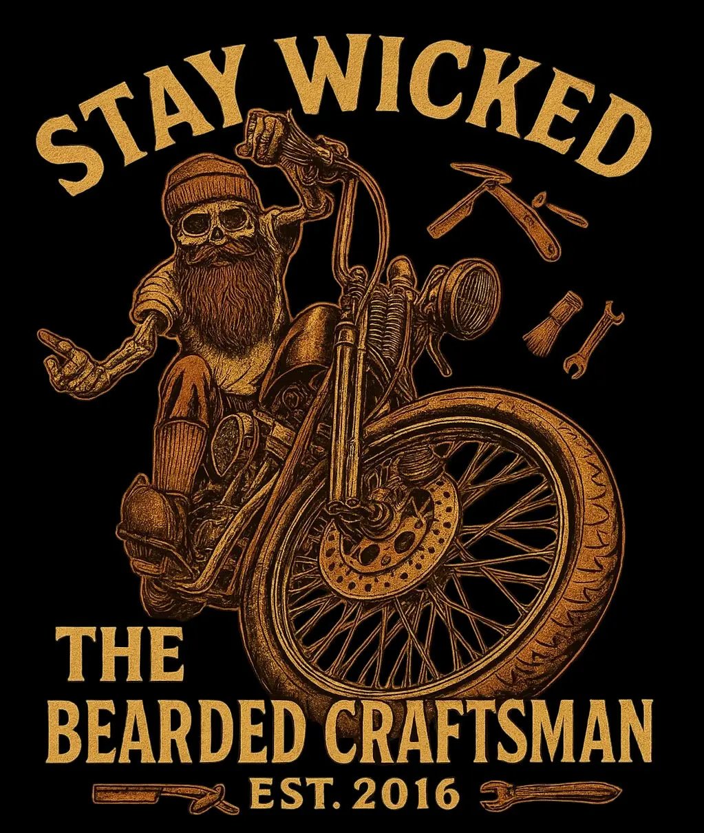 Stay Wicked T Shirt The Bearded Craftsman US