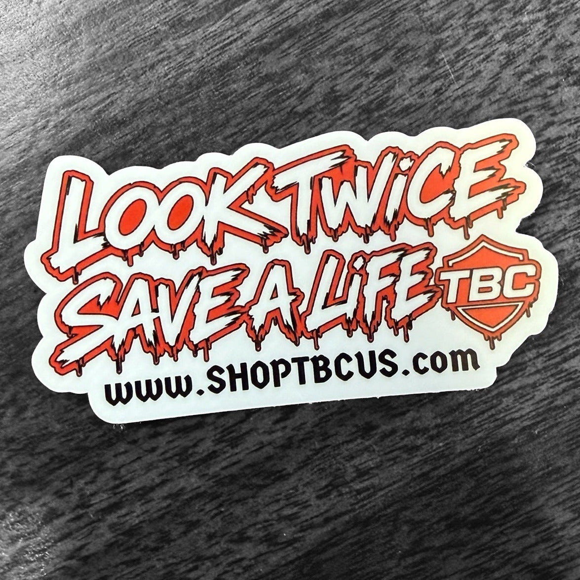 Look Twice TBC Sticker