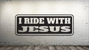 I Ride With Jesus Patch Decal The Bearded Craftsman US