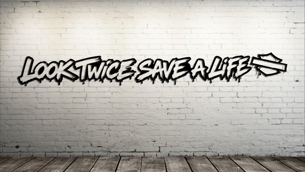 Look Twice Save A Life Decal