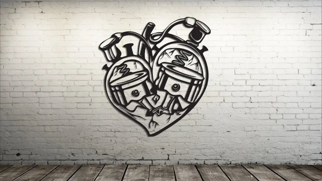 Motor Heart Decal The Bearded Craftsman US