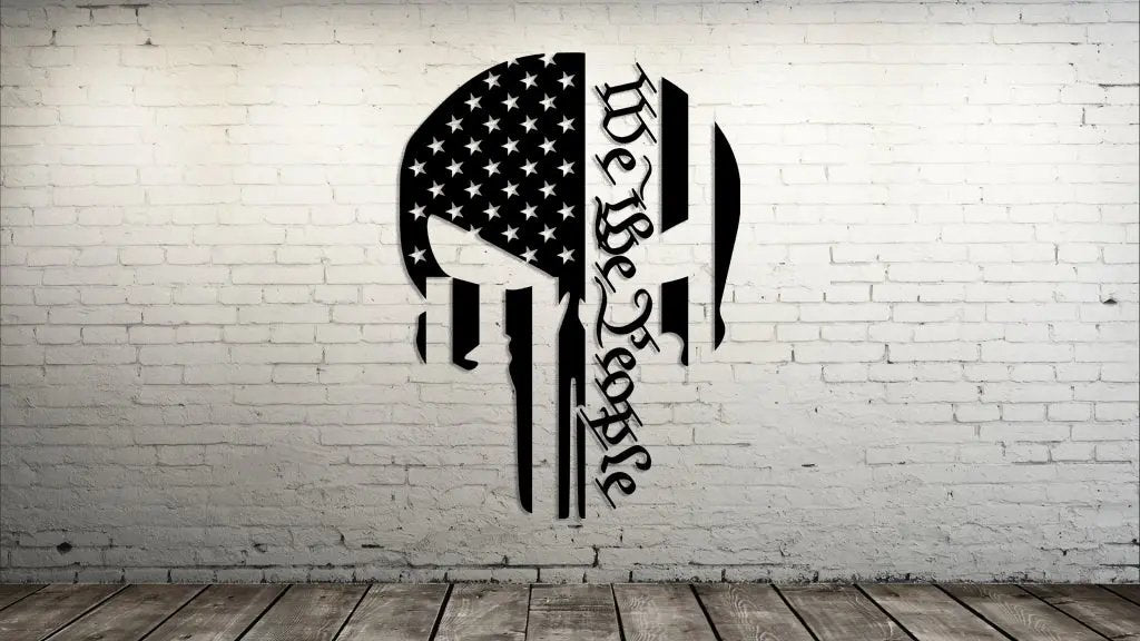 We The People Punisher Decal The Bearded Craftsman US