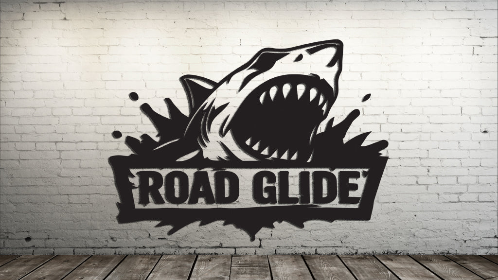 Road Glide Jumping Shark Motorcycle Decal