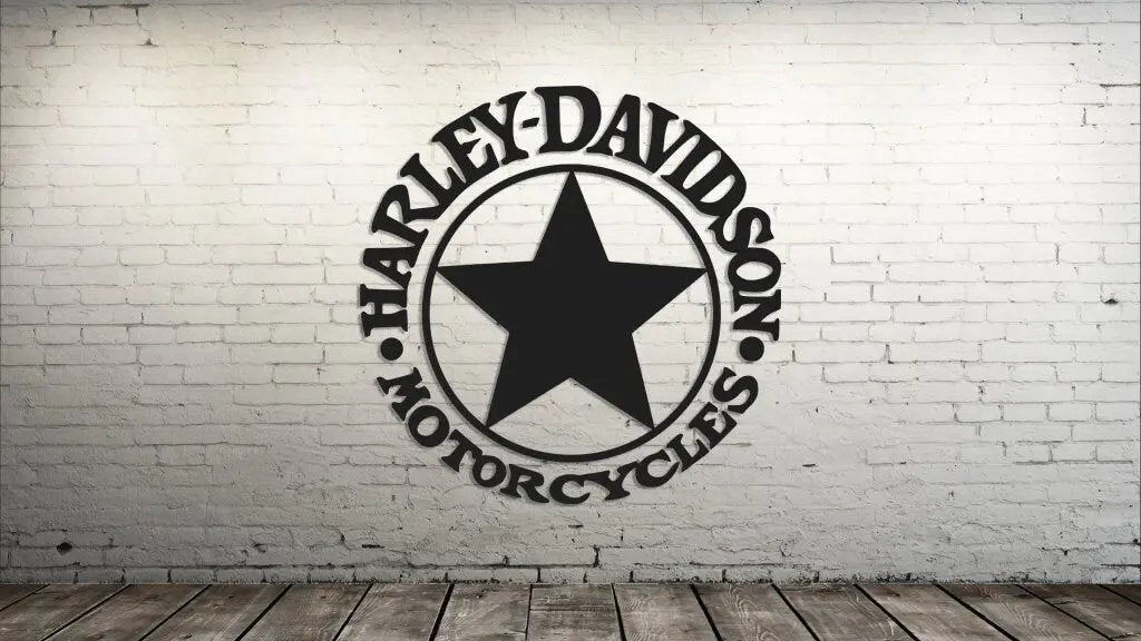 H-D Circle Star Decal The Bearded Craftsman US