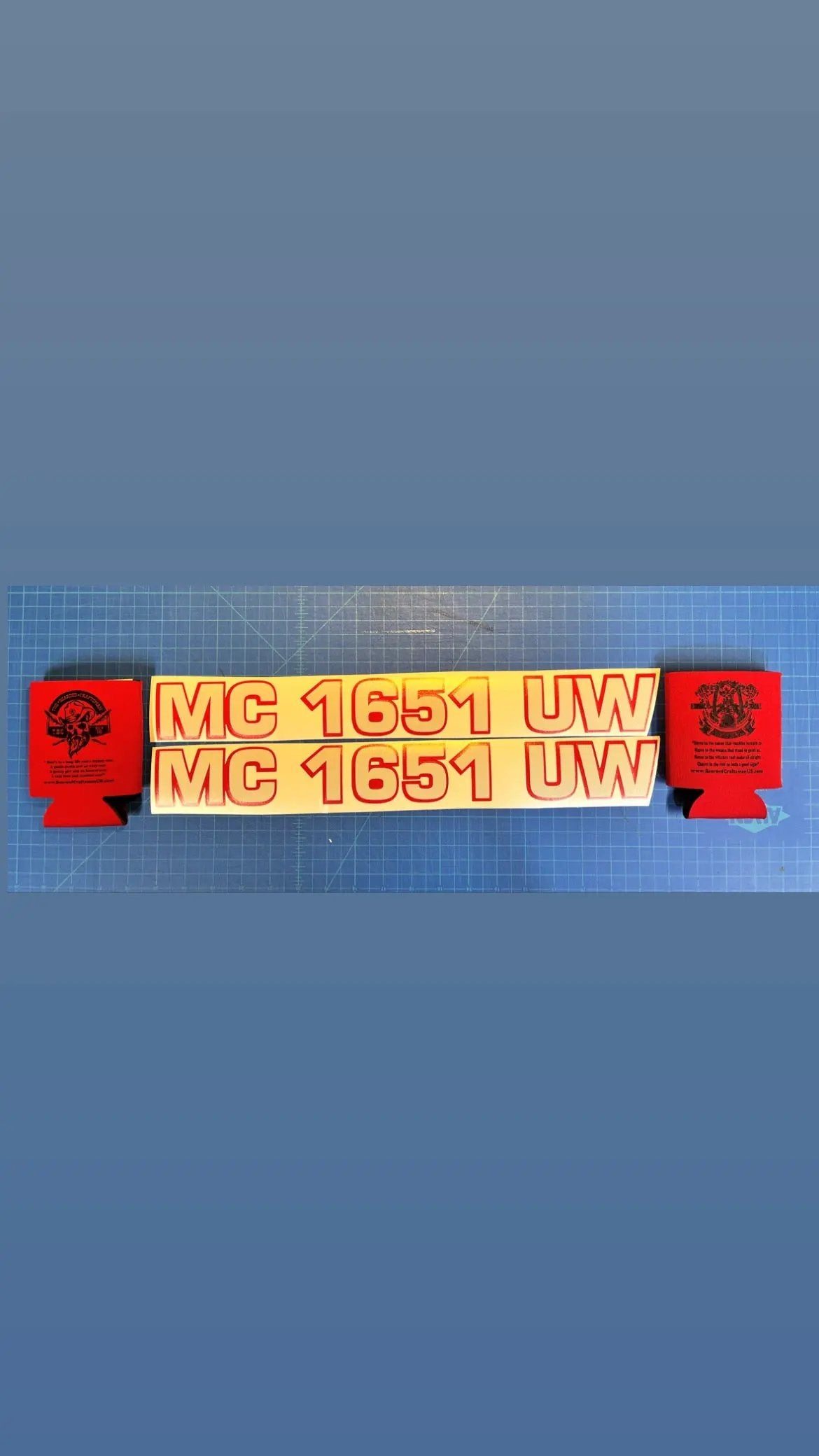 Custom Boat Number Decals The Bearded Craftsman US