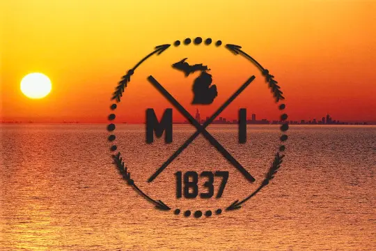 Michigan 1837 Decal The Bearded Craftsman US