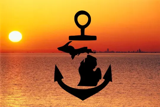 Michigan Anchor Decal The Bearded Craftsman US