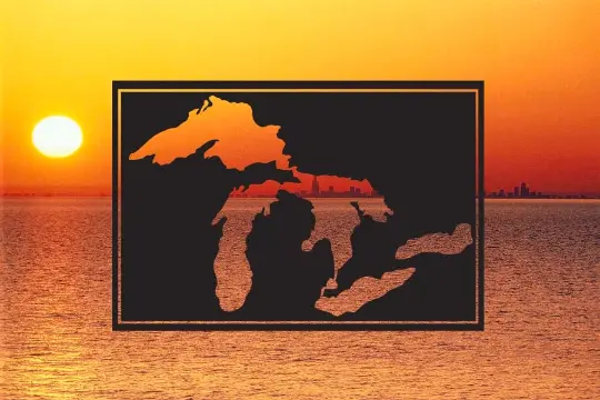 Framed Great Lakes Decal The Bearded Craftsman US