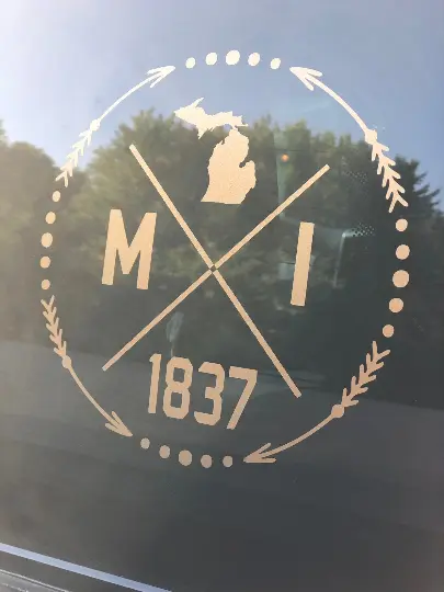Michigan 1837 Decal The Bearded Craftsman US