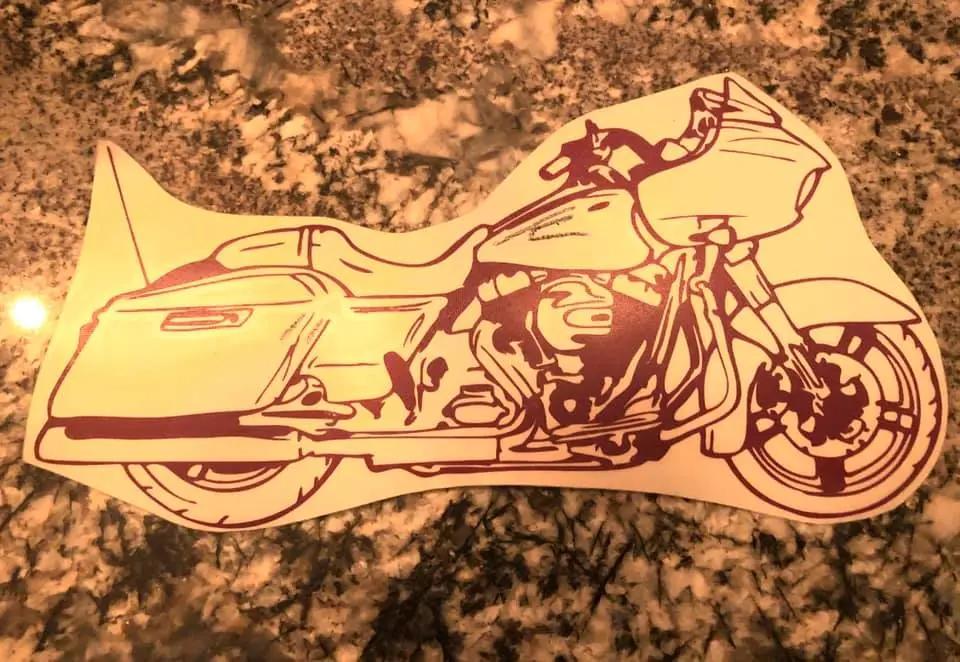 High Tail Road Glide "Got Glide" Decal The Bearded Craftsman US