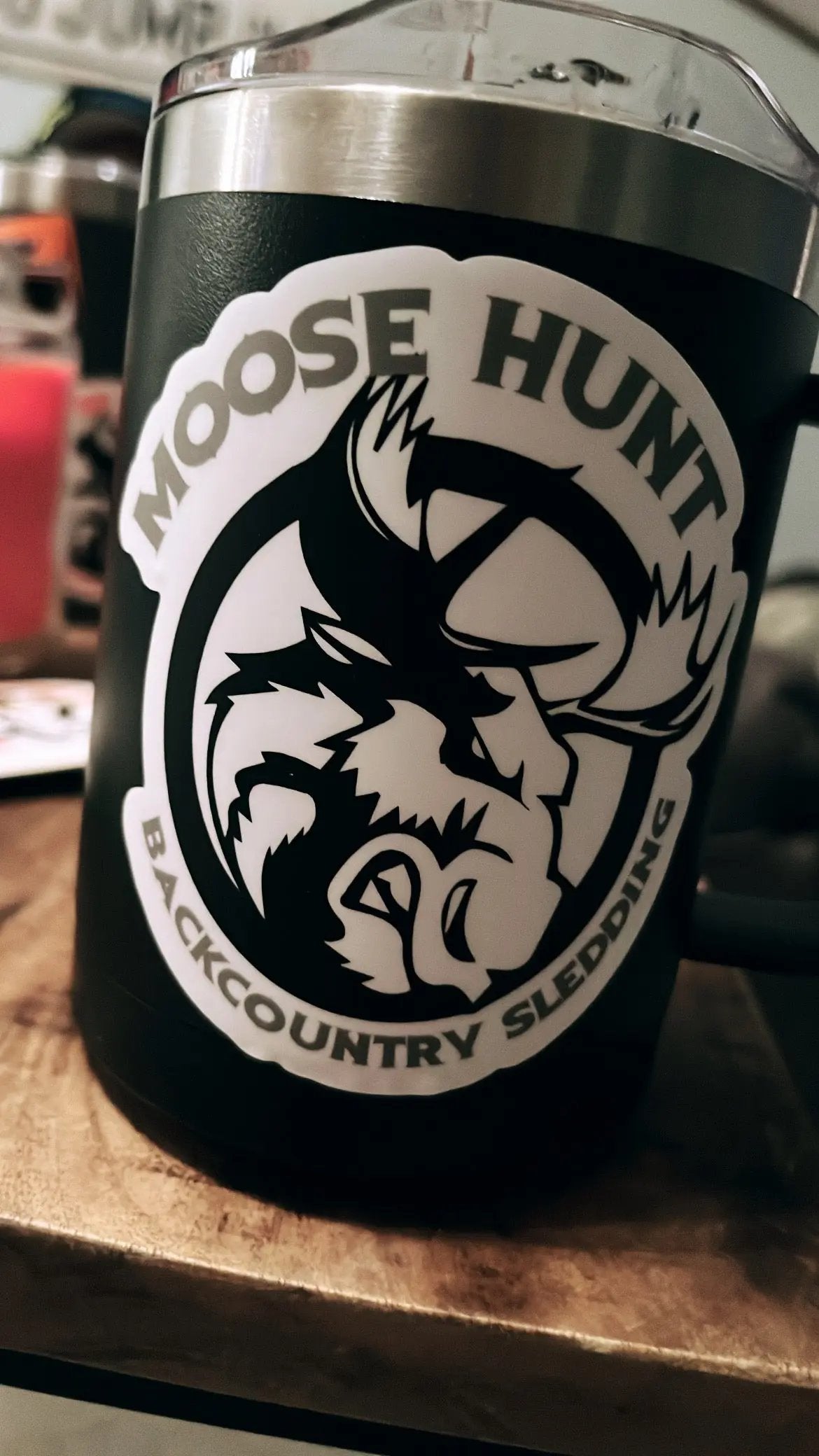 4" Moose Hunt Backcountry Stickers The Bearded Craftsman US