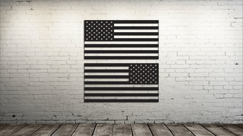 American Flag Pair Decals