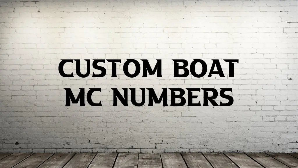 Custom Boat Number Decals The Bearded Craftsman US