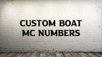 Custom Boat Number Decals The Bearded Craftsman US