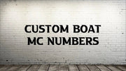 Custom Boat Number Decals The Bearded Craftsman US