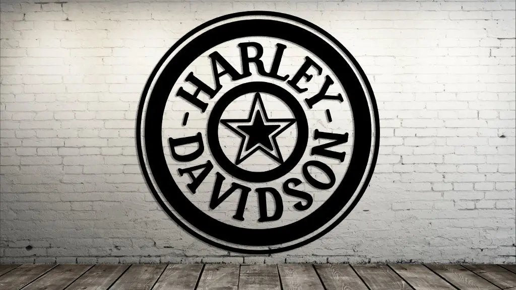 Harley Circle Badge Decal The Bearded Craftsman US