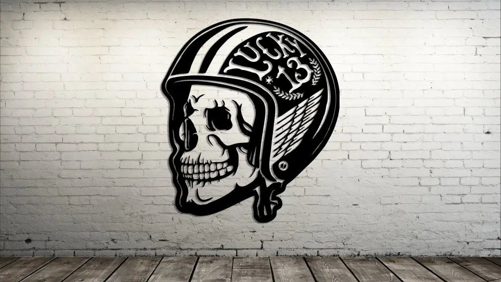 Lucky 13 Biker Decal The Bearded Craftsman US