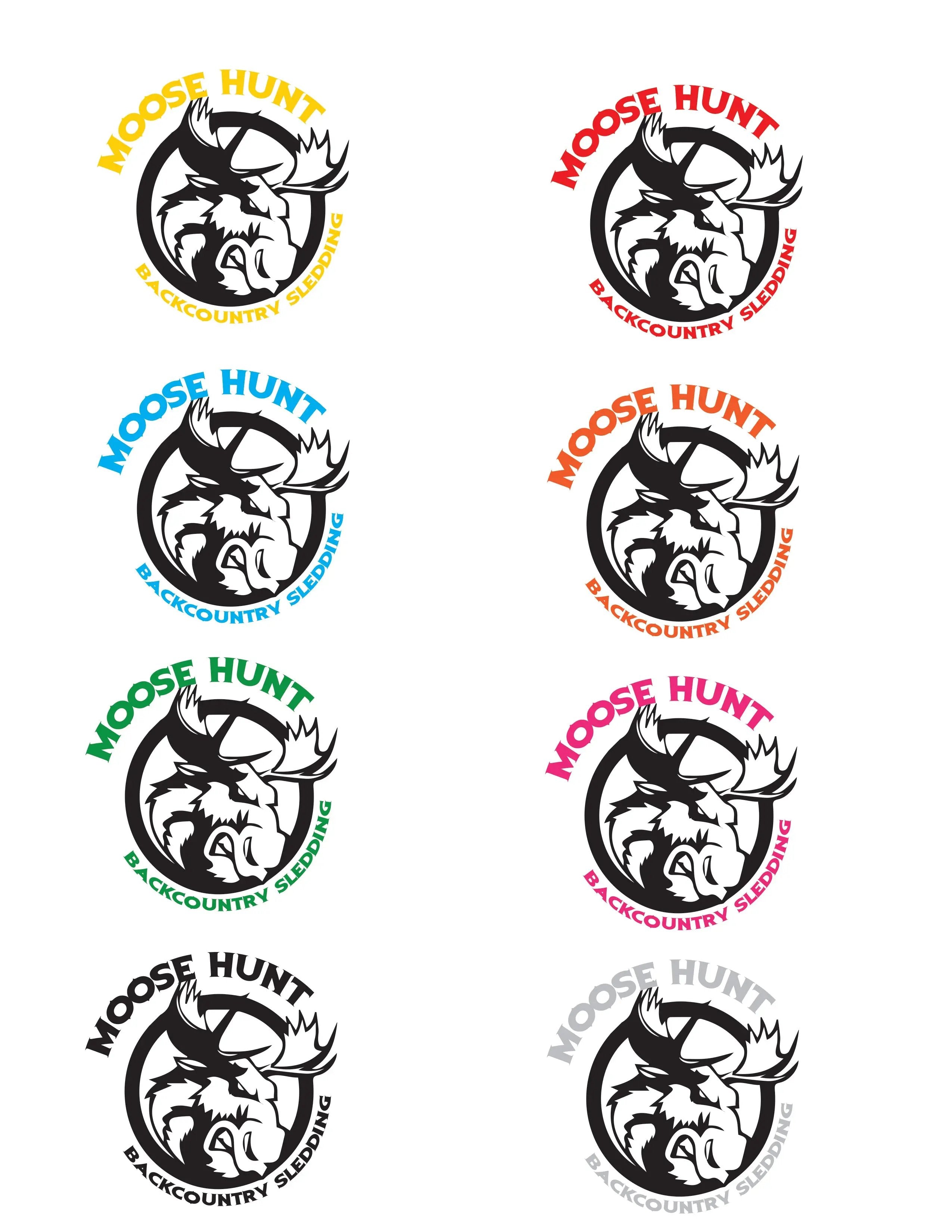 4" Moose Hunt Backcountry Stickers The Bearded Craftsman US