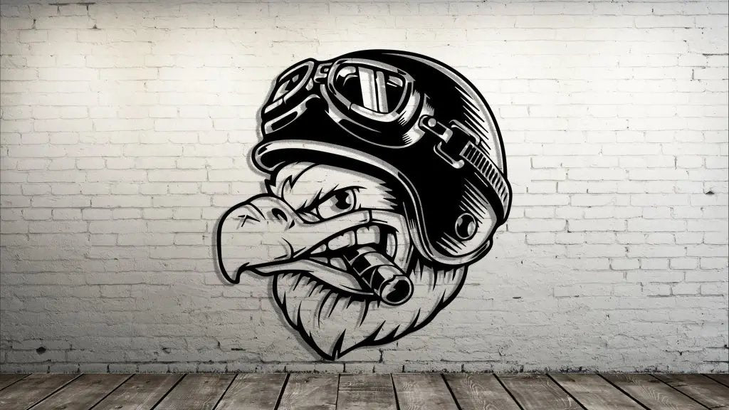Rebel Eagle Decal The Bearded Craftsman US