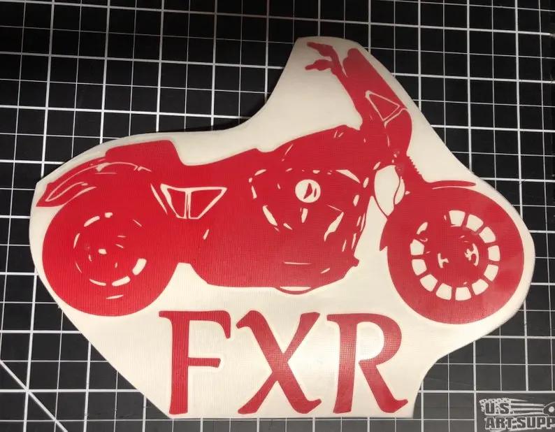 H-D FXR Motorcycle Decal The Bearded Craftsman US