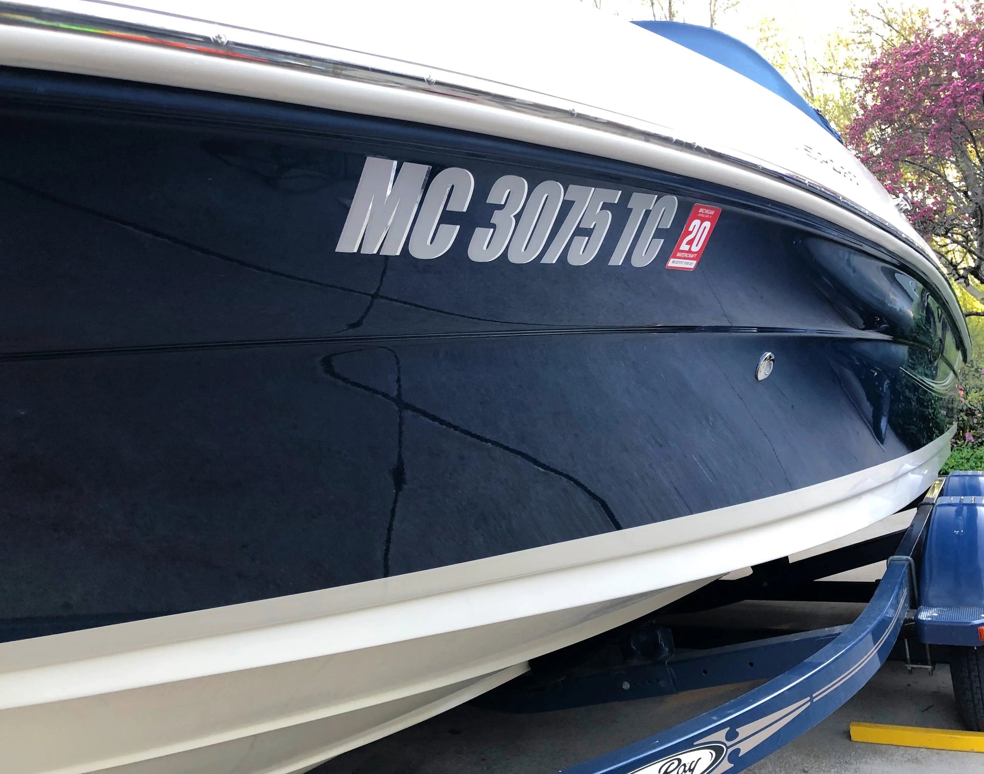 Custom Boat Number Decals The Bearded Craftsman US