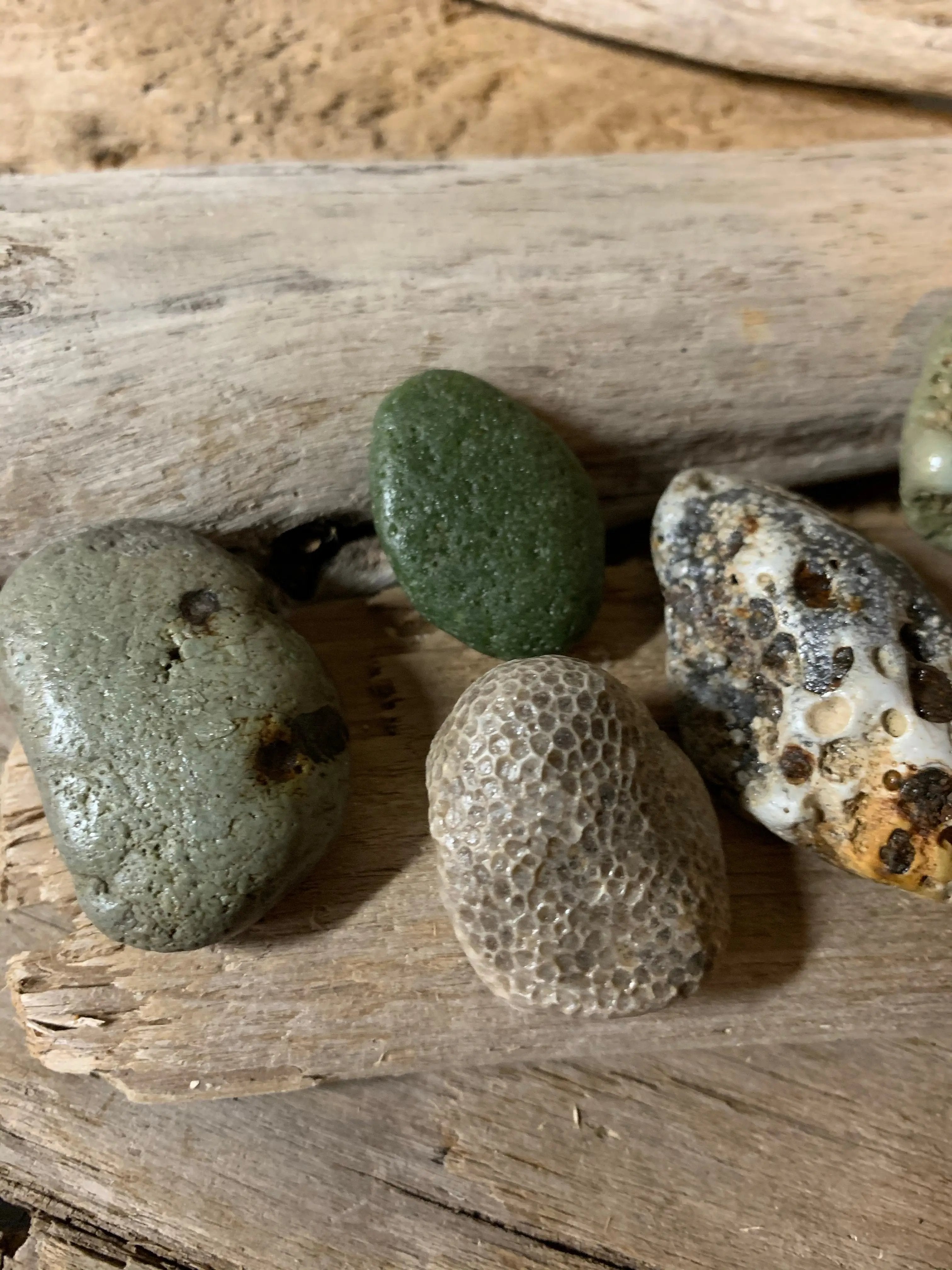 Set of 7 Leland Slag Stones The Bearded Craftsman US
