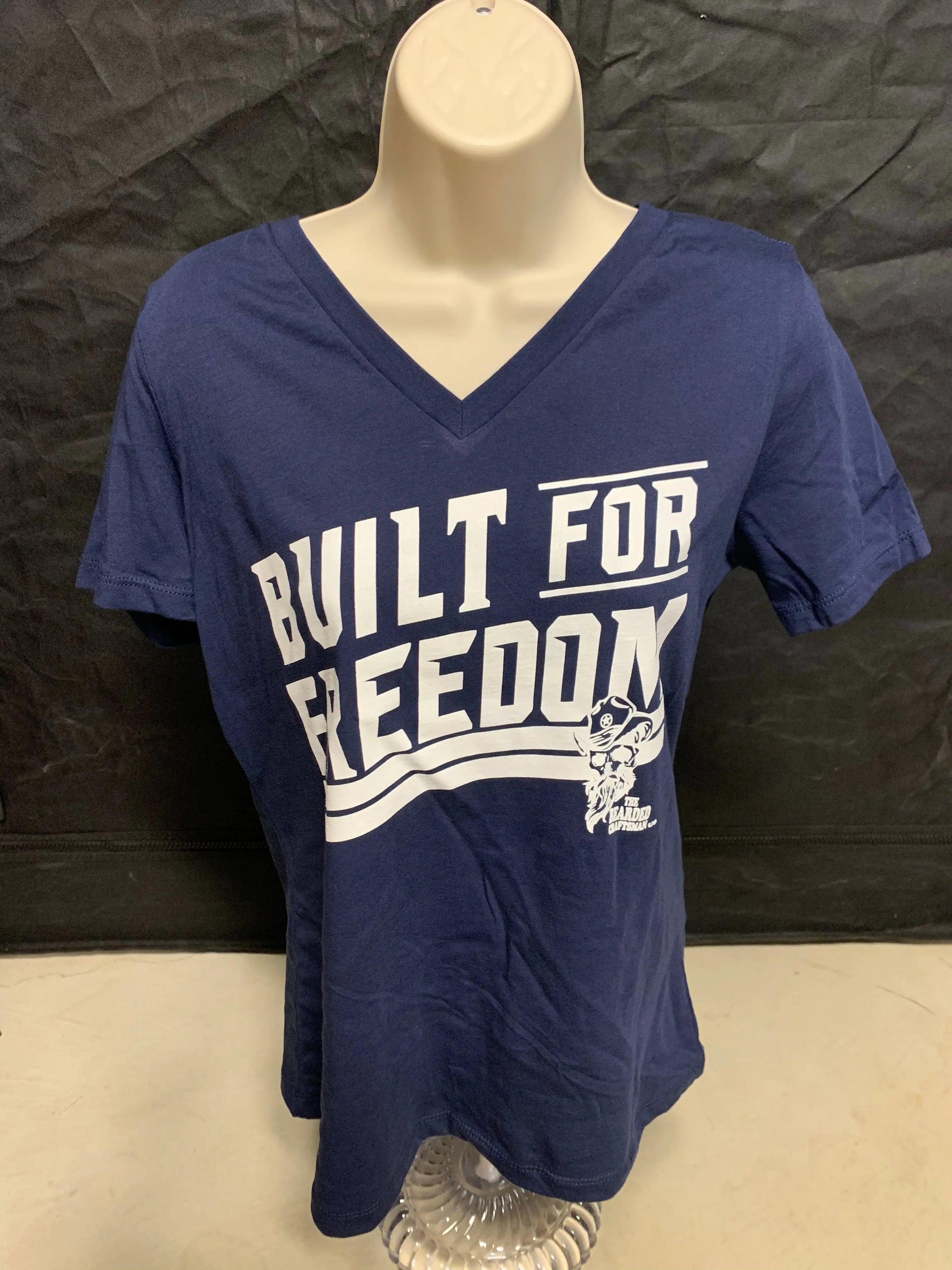 Built for Freedom Ladies V-Neck The Bearded Craftsman US