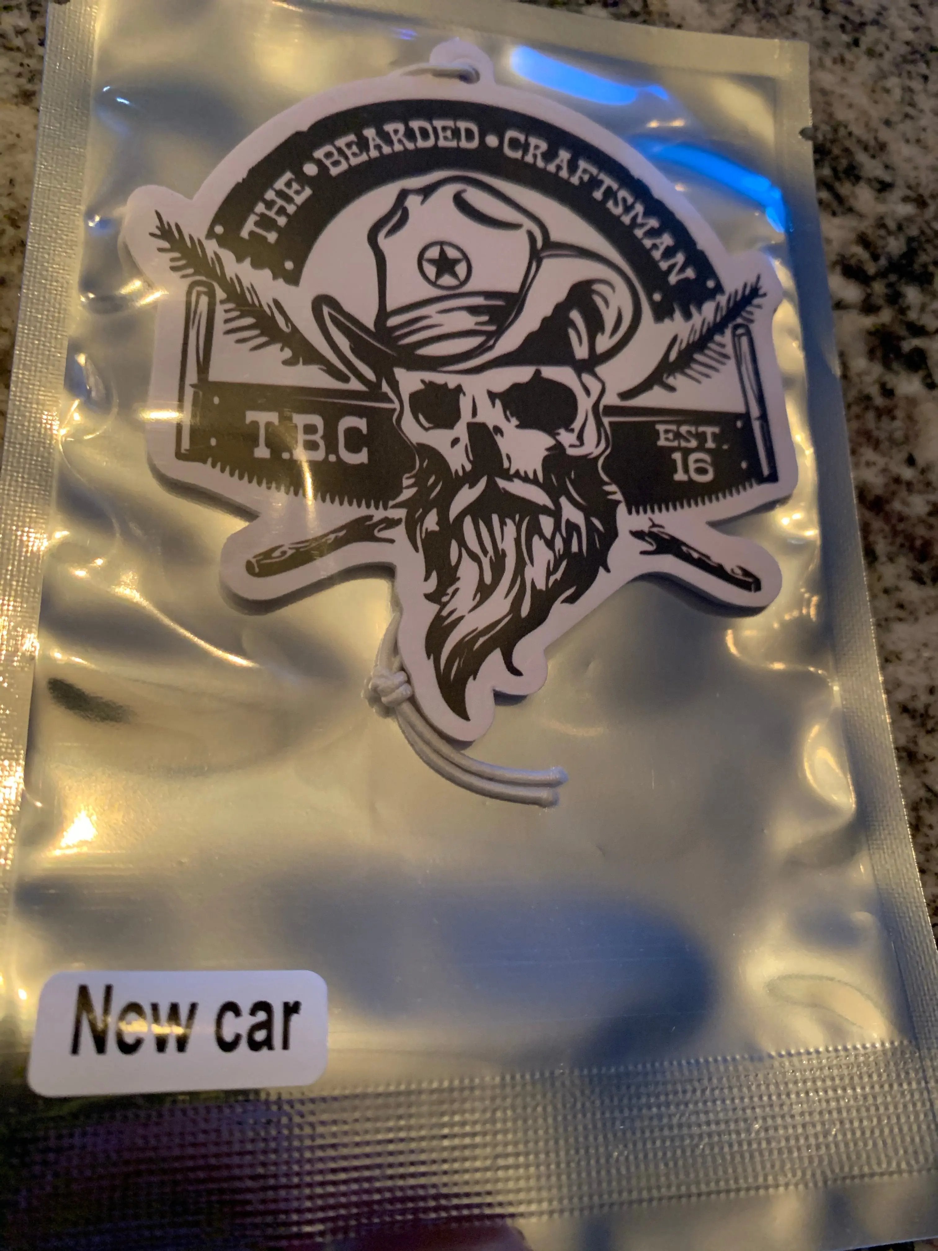 TBC “New Car” Car Freshener The Bearded Craftsman US