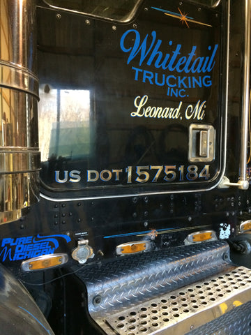 Custom  US DOT Numbers & Private Decals