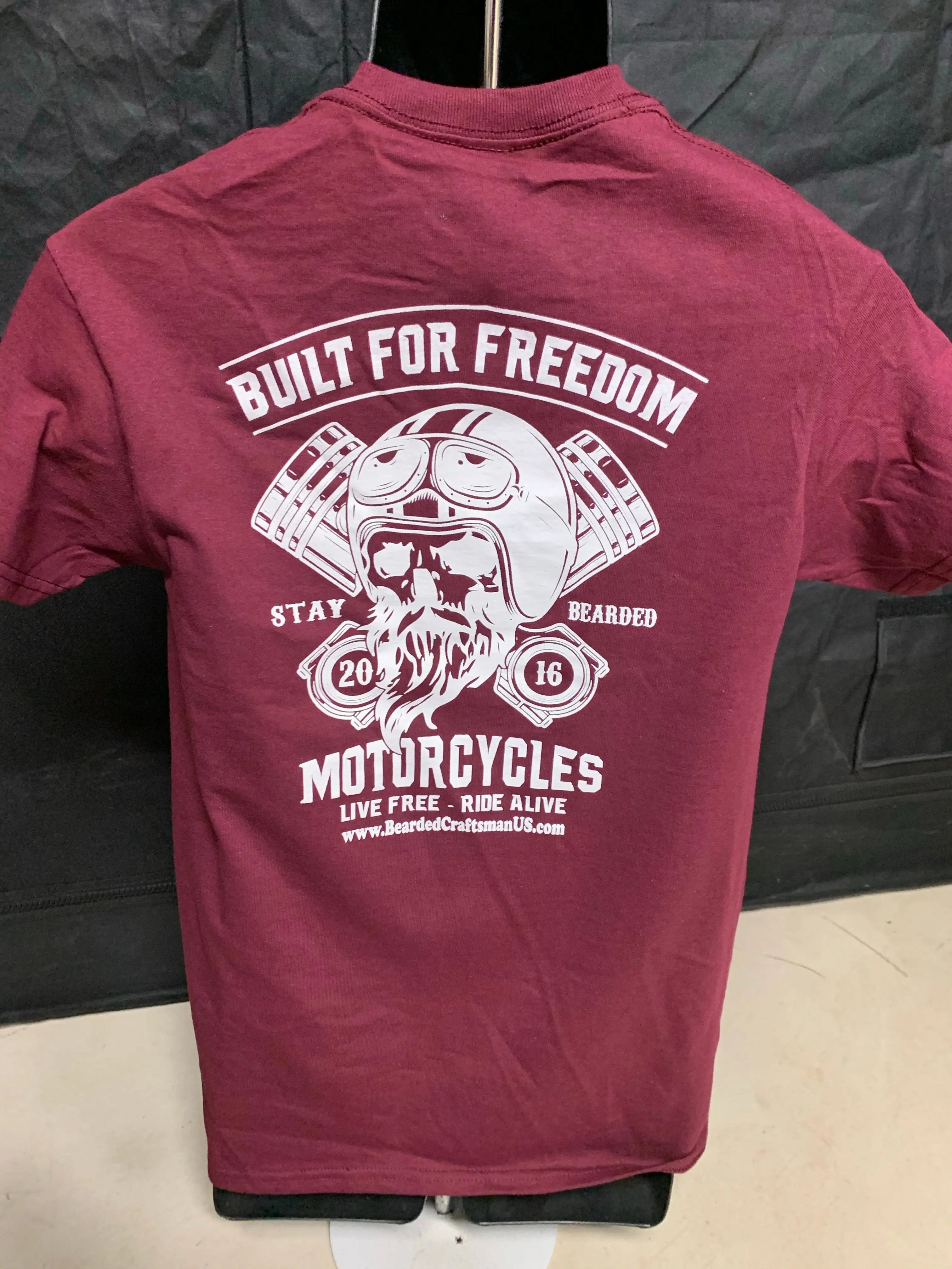 Built for Freedom T-Shirt The Bearded Craftsman US