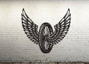 Winged Wheel Motorcycle Decal The Bearded Craftsman US